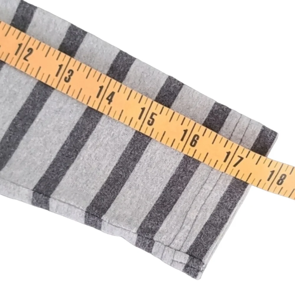 GAP KIDS Twofer Chambray Gray Striped Long Sleeve Polo Rugby Shirt S 6 7